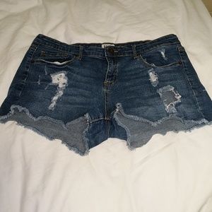 Denim shorts